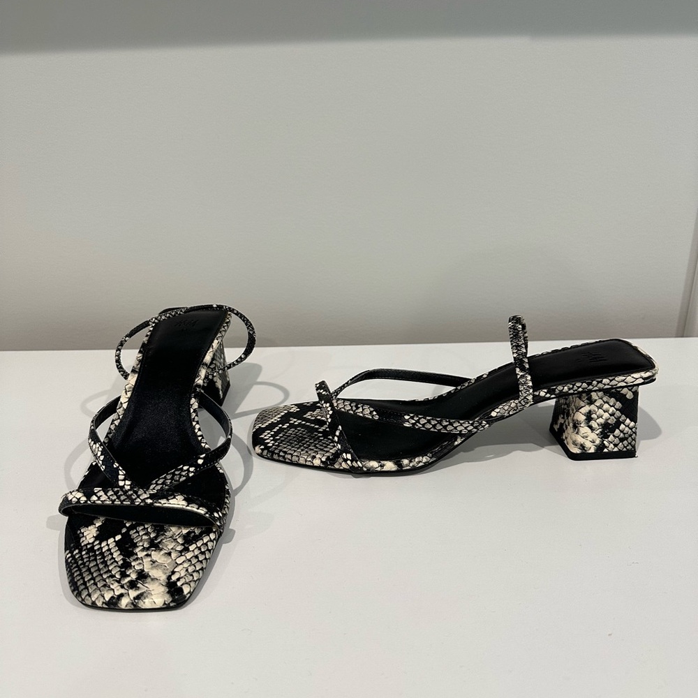 Strappy Block Heel